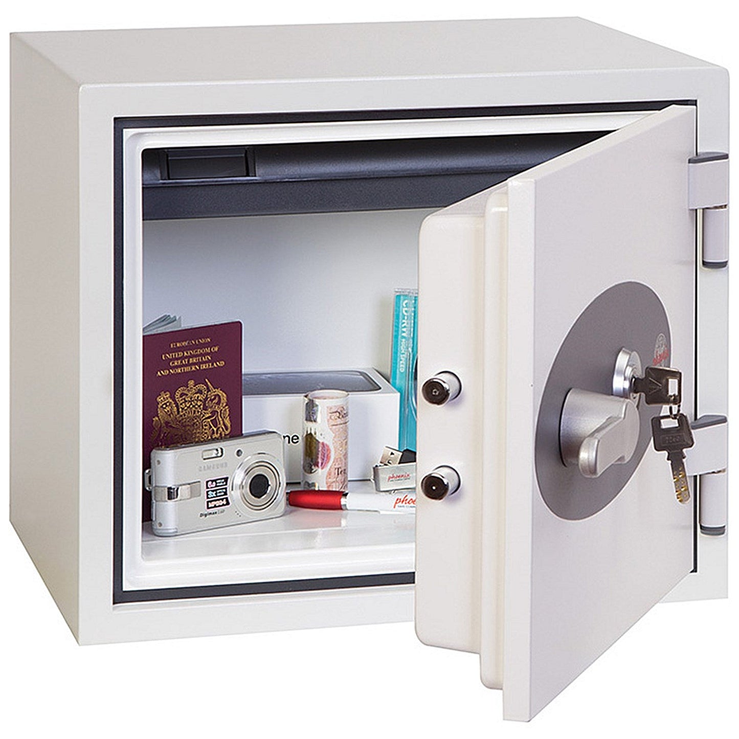 Phoenix Titan Fire & Security Safe, Key Lock, 28kg, 19 Litre Capacity