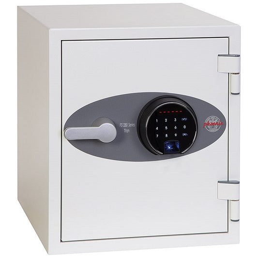 Phoenix Titan Fire & Security Safe, Fingerprint Lock, 34kg, 25 Litre Capacity