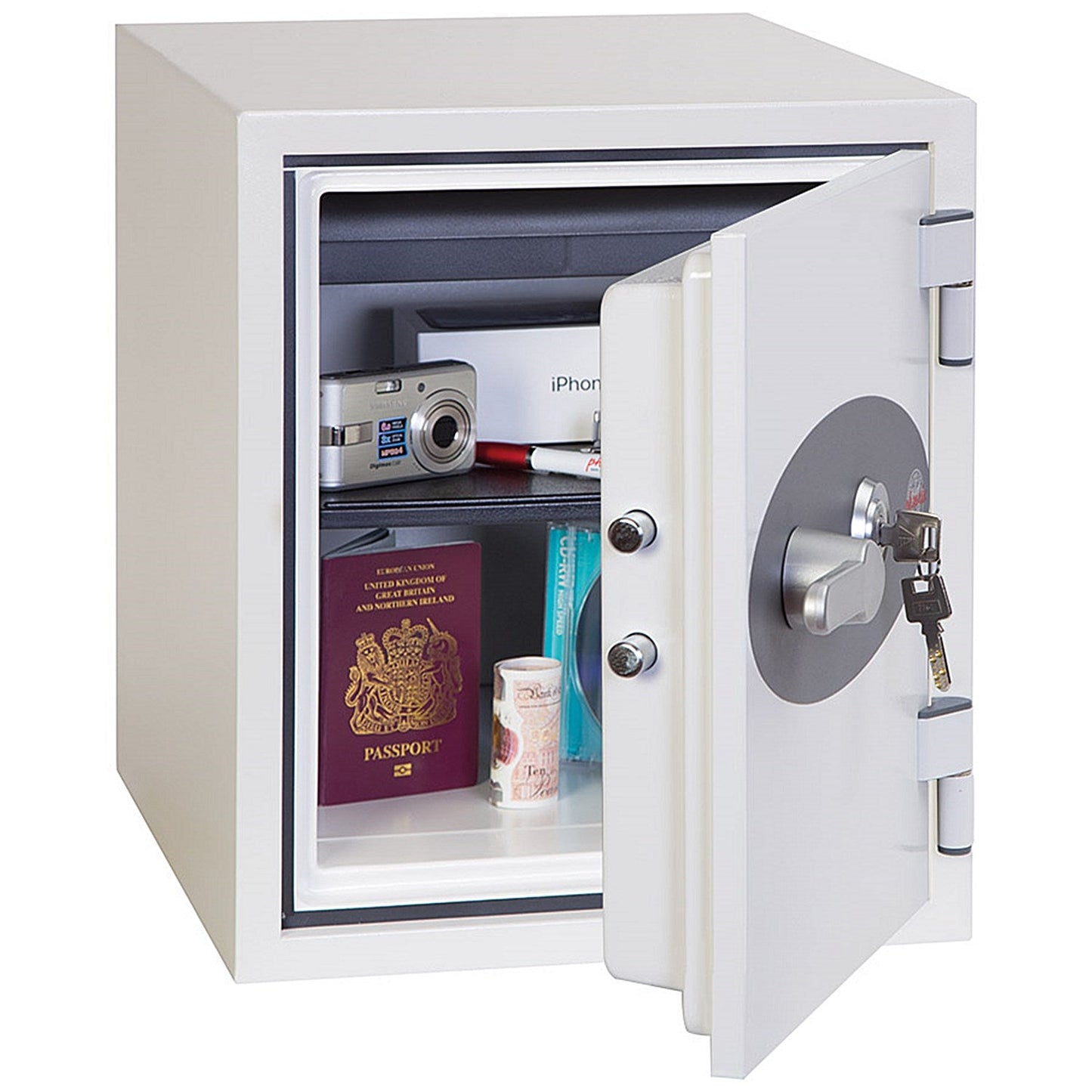 Phoenix Titan Fire & Security Safe, Key Lock, 34kg, 25 Litre Capacity