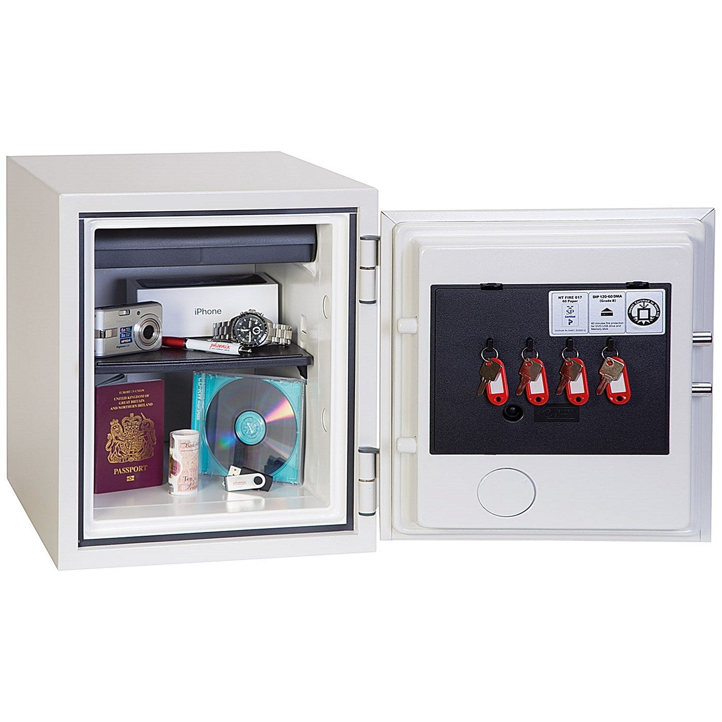 Phoenix Titan Fire & Security Safe, Key Lock, 34kg, 25 Litre Capacity