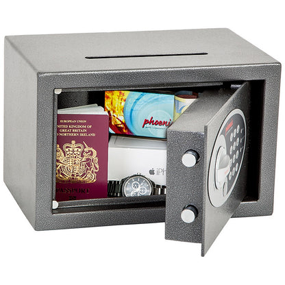 Phoenix Vela Deposit Home & Office Security Safe, Size 1, Electronic Lock