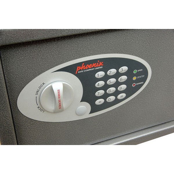 Phoenix Vela Deposit Home & Office Security Safe, Size 2, Electronic Lock