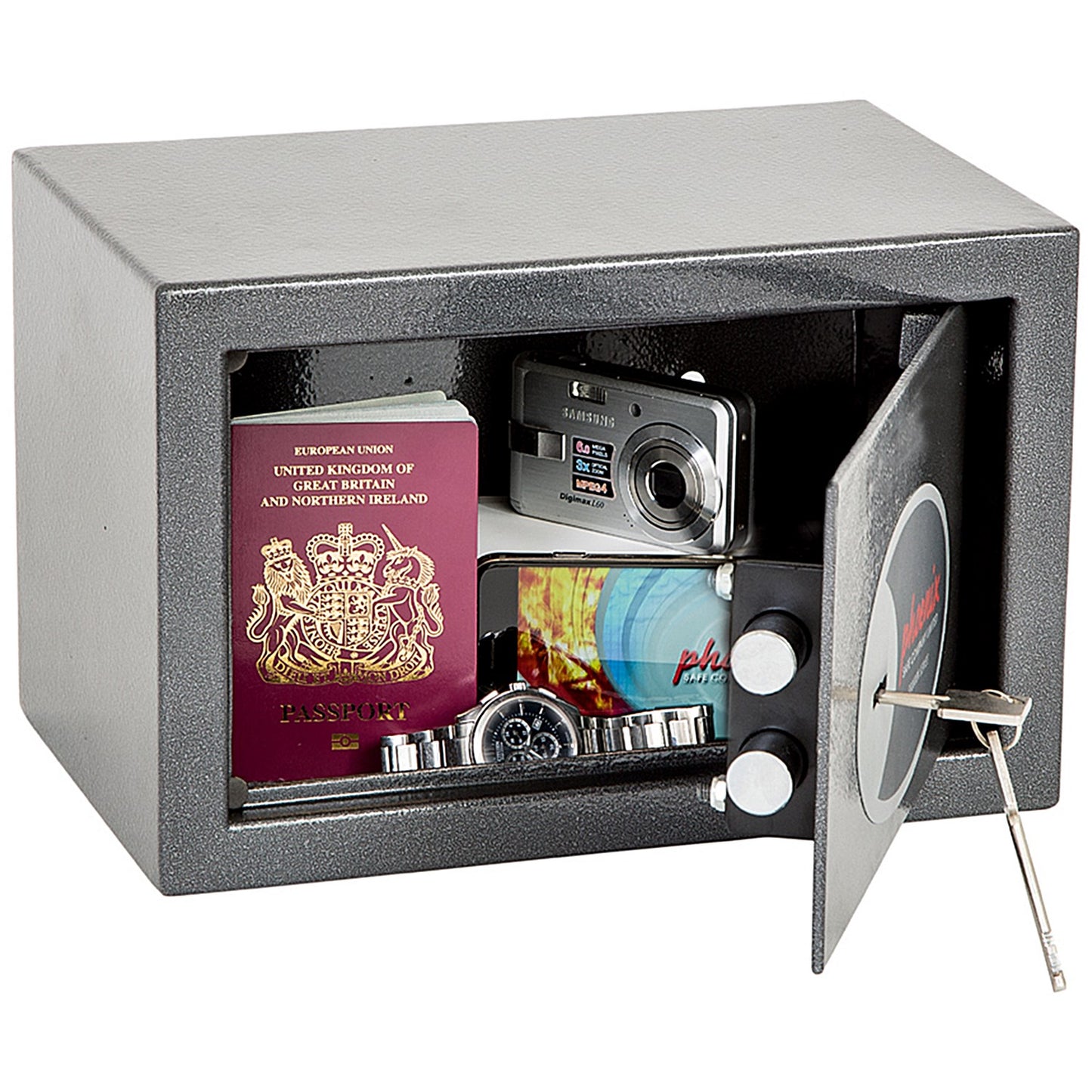 Phoenix Vela Home & Office Security Safe, Size 1, Key Lock