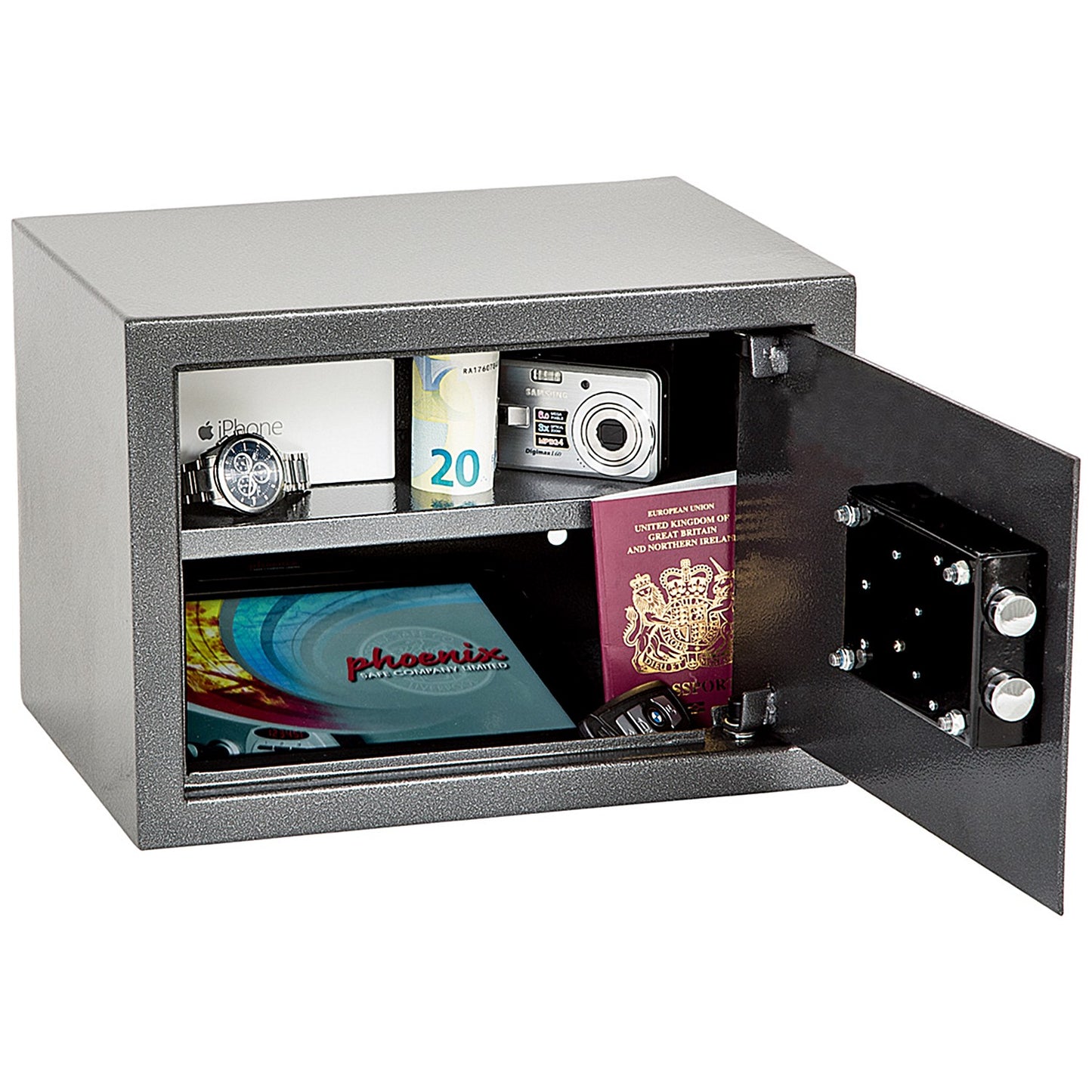Phoenix Vela Home & Office Security Safe, Size 2, Key Lock