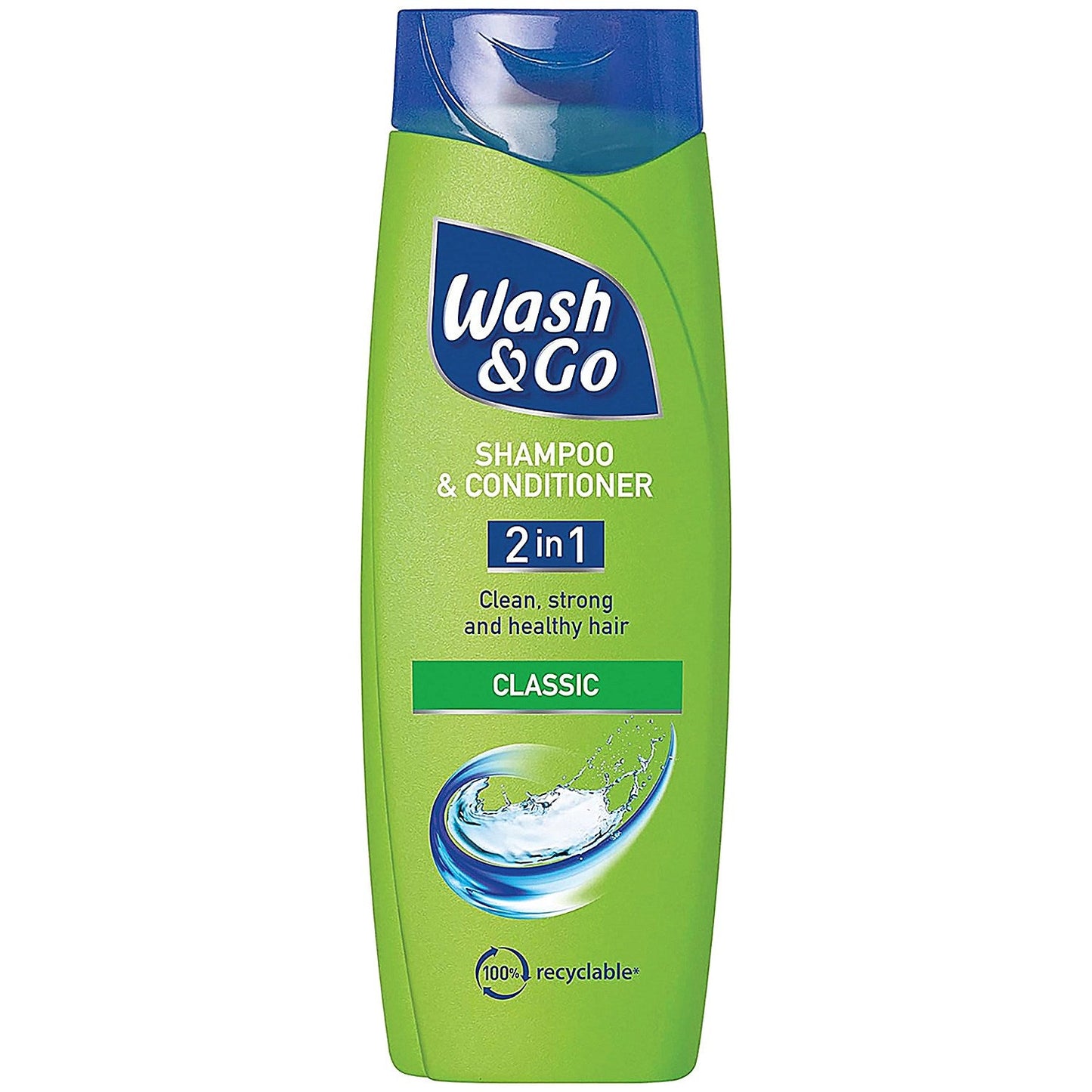 Wash & Go Classic 2 In 1 Shampoo & Conditioner, 400ml, Pack of 6 Easy2Order : PX23612