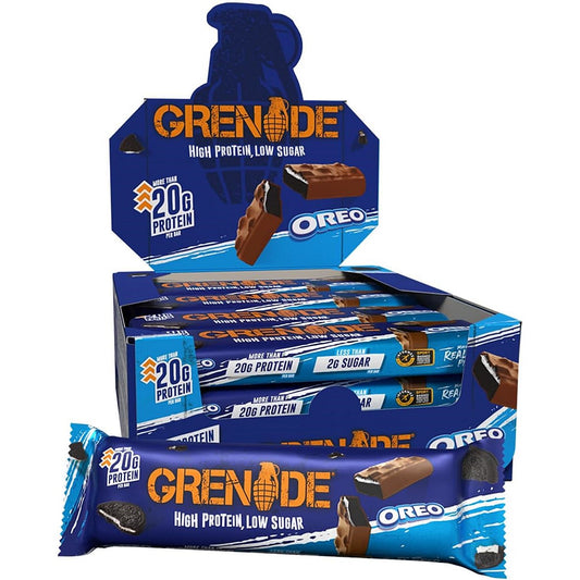 Grenade High Protein Low Sugar Oreo Chocolate Bar, Pack of 12