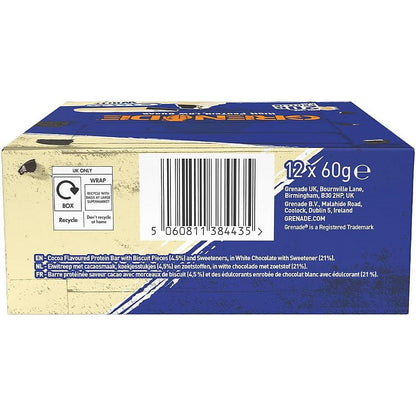 Grenade High Protein Low Sugar Oreo White Chocolate Bar, Pack of 12