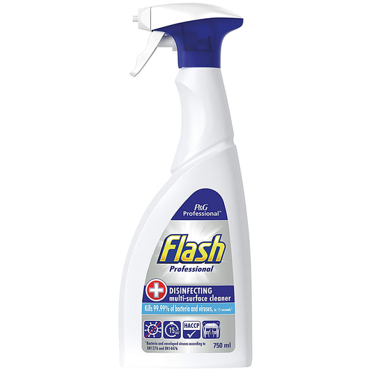 Flash Disinfectant Multi-Surface Cleaner Spray, 750ml