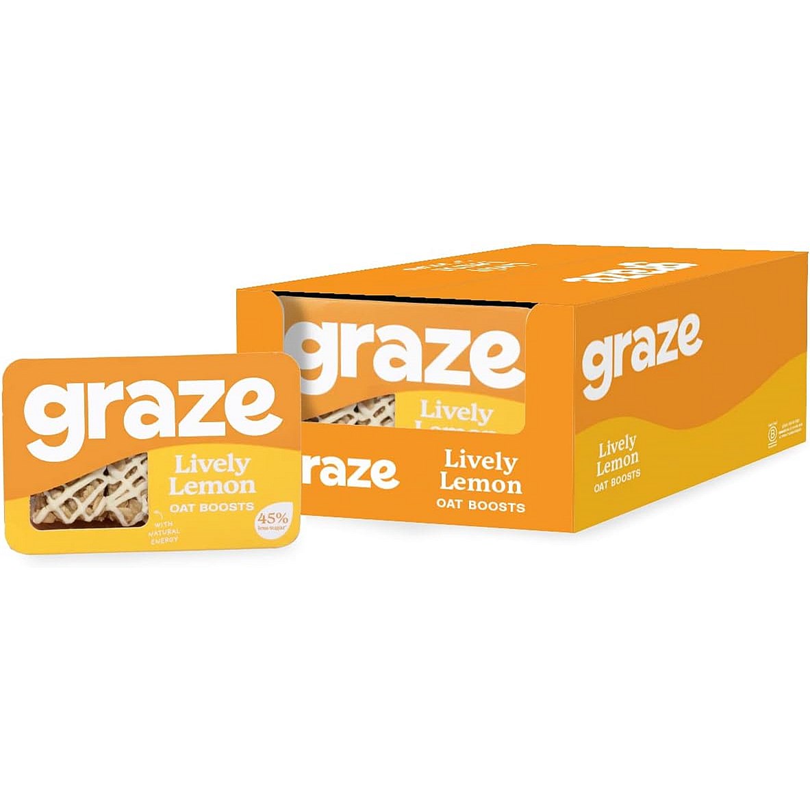 Graze Lively Lemon Oat Boosts Punnet, Pack of 9