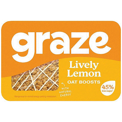 Graze Lively Lemon Oat Boosts Punnet, Pack of 9