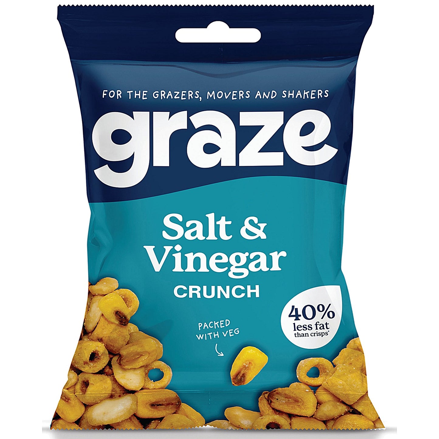 Graze Salt and Vinegar Crunch Bag, 35g, Pack of 10