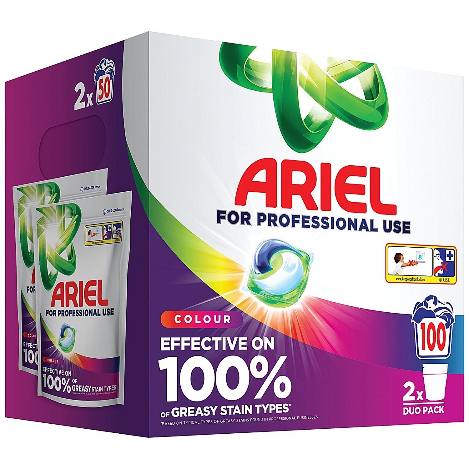 Ariel Professional Liquid Pods 100 Pods Colour Easy2Order : PX75263