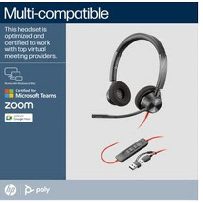 Poly Blackwire 3320 Stereo MS USB-C/A Headset 8X220AA Easy2Order : PY42910