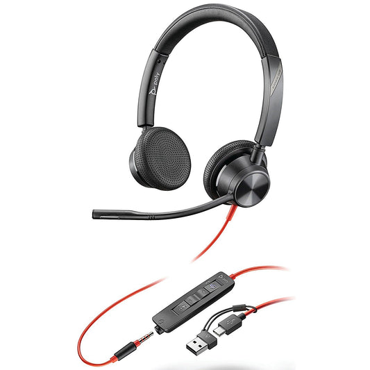 Poly Blackwire 3325 Stereo MS USB-C/A +3.5mm Headset 8X222AA Easy2Order : PY42916