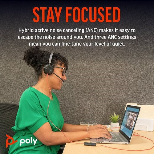 Poly Blackwire 8225 Stereo MS USB-C/A Headset 8X225AA Easy2Order : PY42926