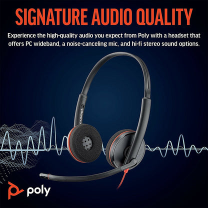 Poly Blackwire 3220 Stereo UC USB-C/A Headset 8X228AA