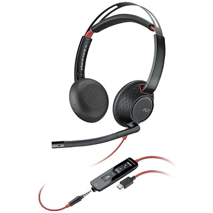 Poly Blackwire 5220 Stereo USB-C/A +3.5mm Headset Bulk 8X231A6