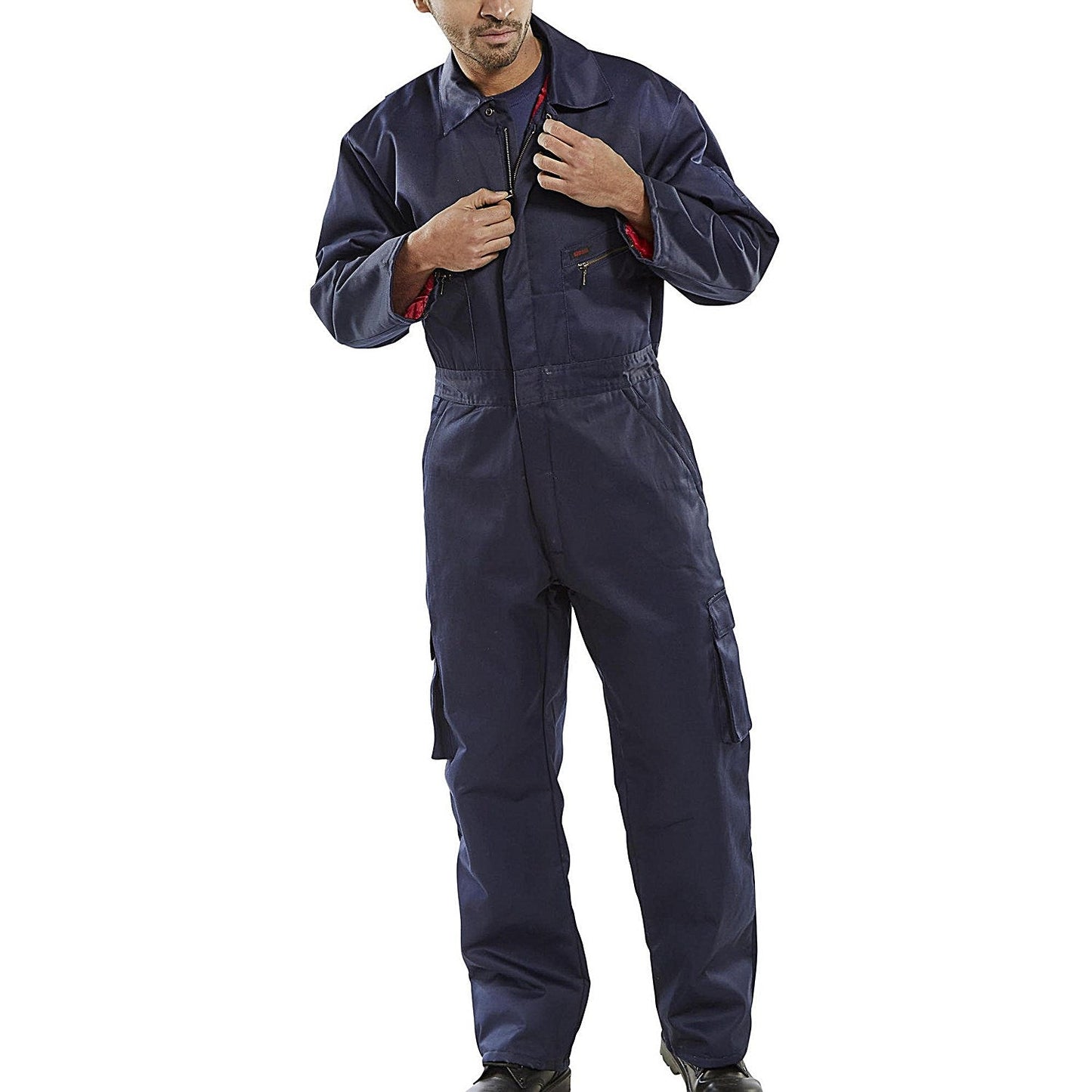 Beeswift Quilted Boilersuit, Navy Blue, 44 Inch Chest
