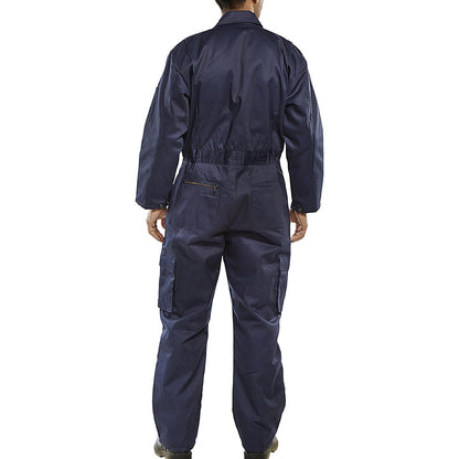 Beeswift Quilted Boilersuit, Navy Blue, 58 Inch Chest Easy2Order : QBSN58
