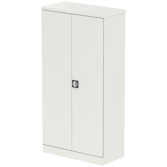 Qube 1850mm 2-Door Stationery Cupboard White With Shelves Easy2Order : QS2050