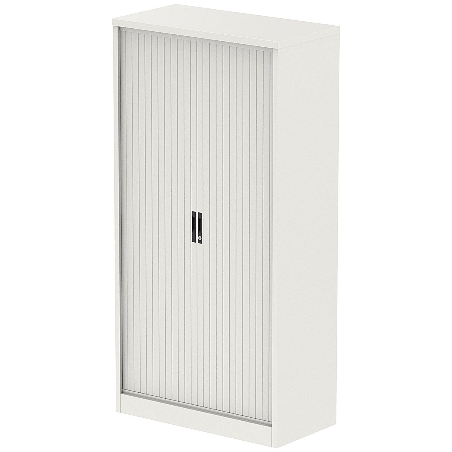 Qube 2000mm Side Tambour Cupboard White With Shelves Easy2Order : QS2070