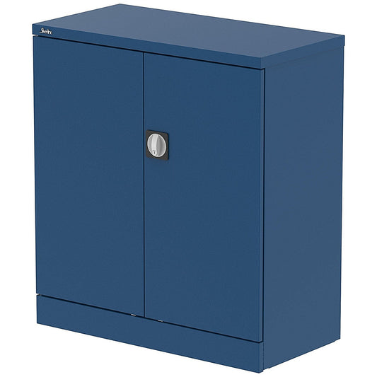 Qube 1020mm 2-Door Stationery Cupboard Blue With Shelf Easy2Order : QS2089