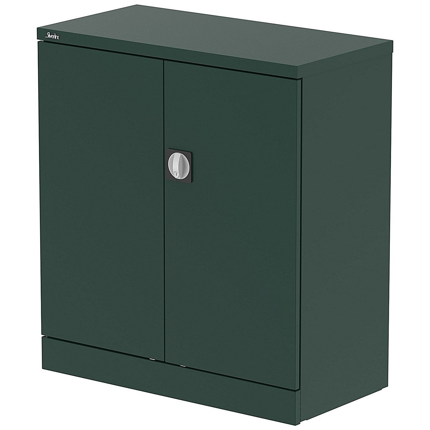 Qube 1020mm 2-Door Stationery Cupboard British Racing Green With Shelf Easy2Order : QS2090
