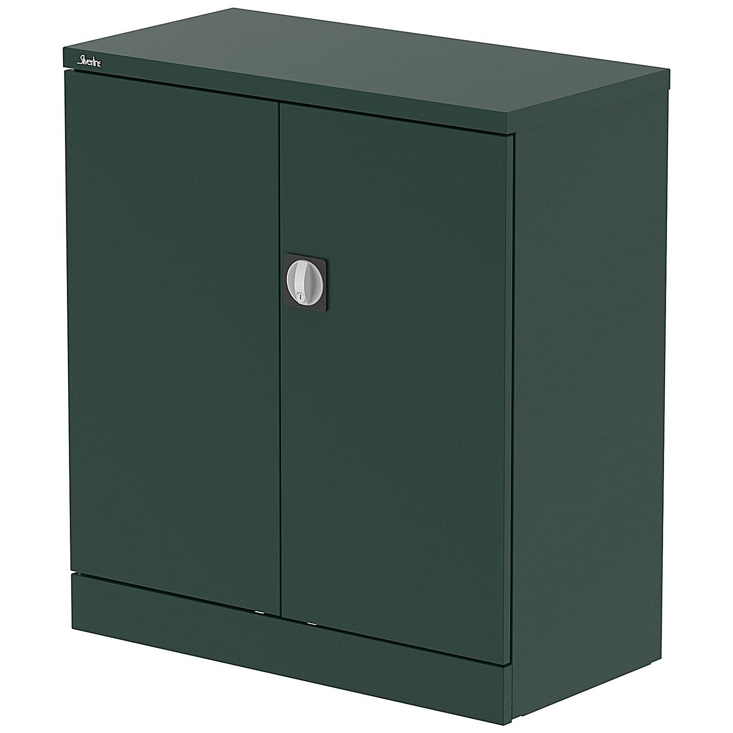 Qube 1020mm 2-Door Stationery Cupboard British Racing Green With Shelf Easy2Order : QS2090