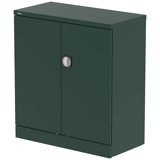 Qube 1020mm 2-Door Stationery Cupboard British Racing Green With Shelf Easy2Order : QS2090