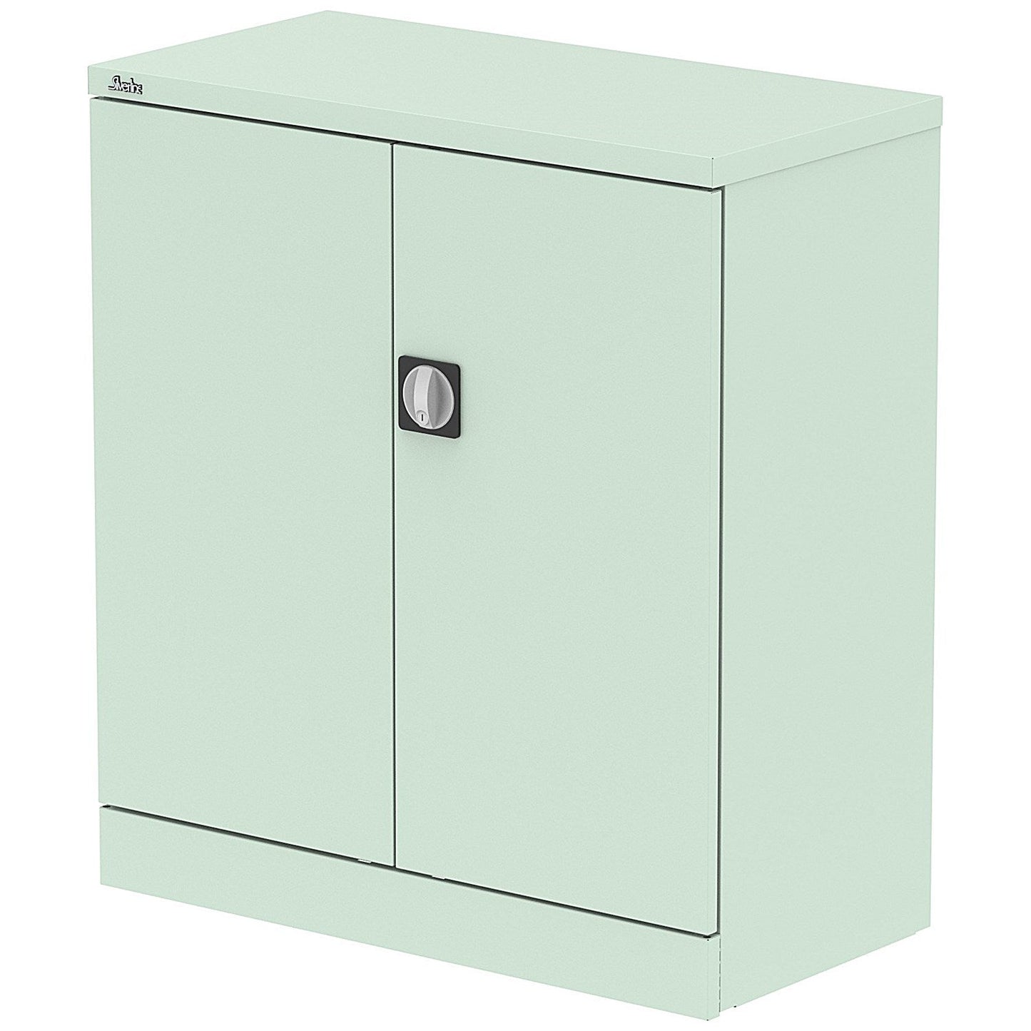 Qube 1020mm 2-Door Stationery Cupboard Peppermint Green With Shelf Easy2Order : QS2095