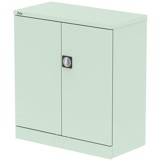 Qube 1020mm 2-Door Stationery Cupboard Peppermint Green With Shelf Easy2Order : QS2095