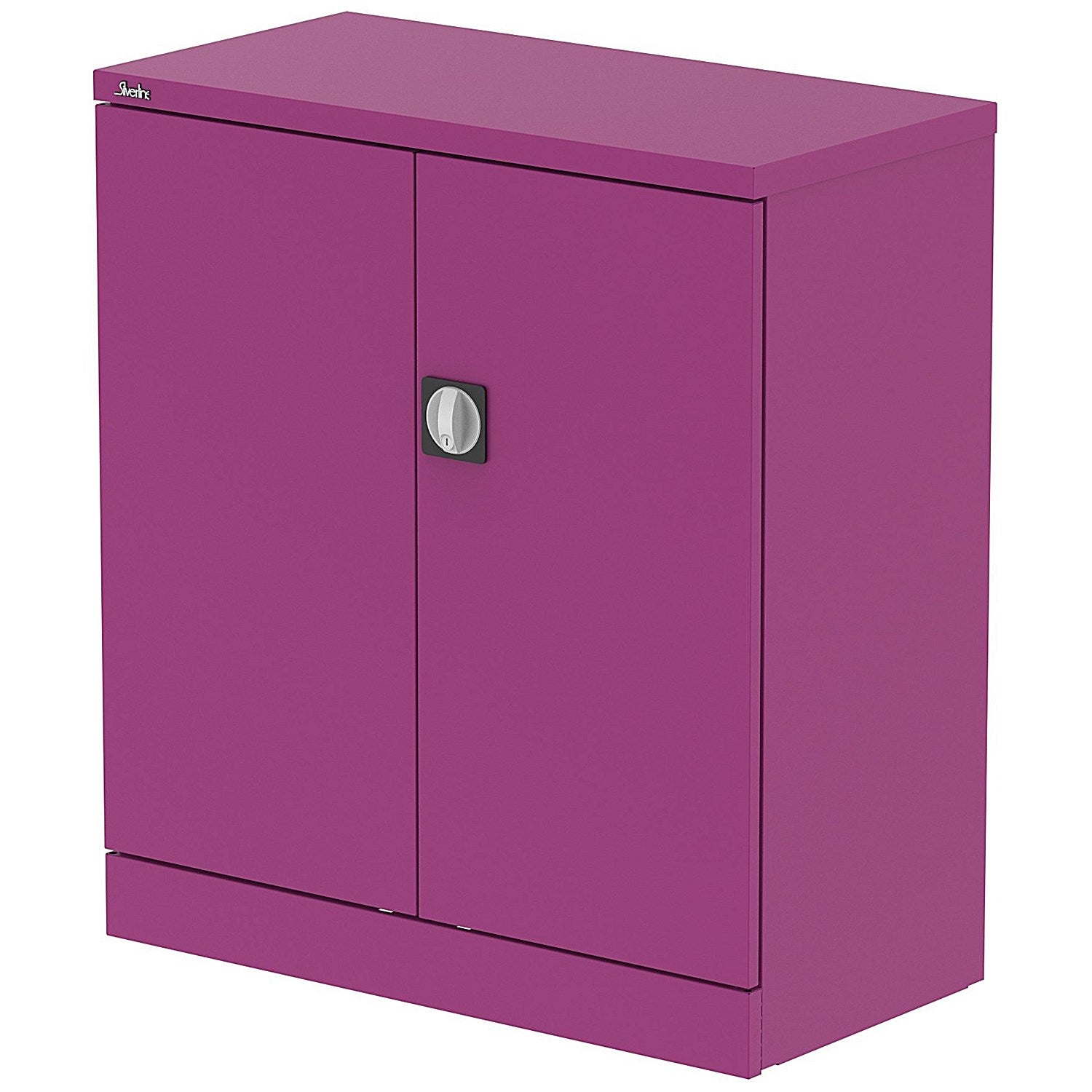 Qube 1020mm 2-Door Stationery Cupboard Traffic Purple With Shelf Easy2Order : QS2097