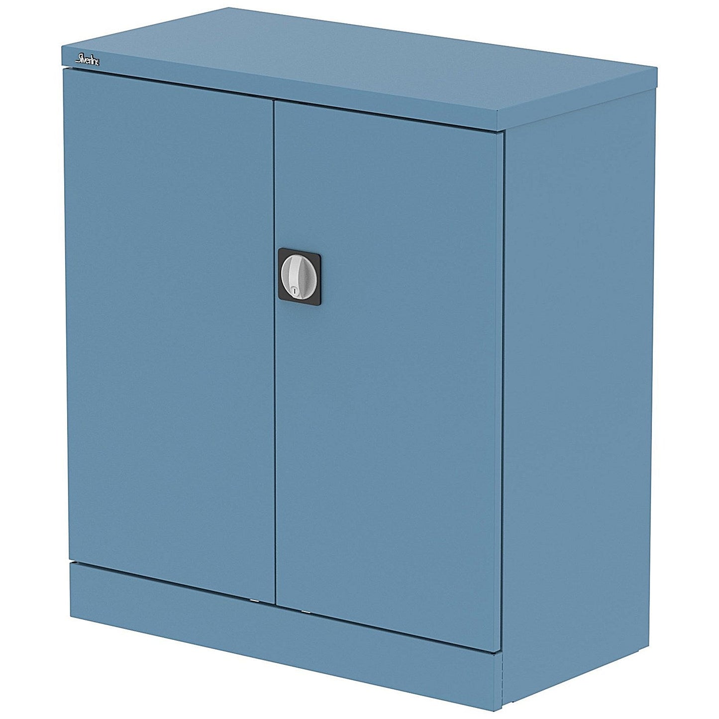 Qube 1020mm 2-Door Stationery Cupboard Pastel Blue With Shelf Easy2Order : QS2101