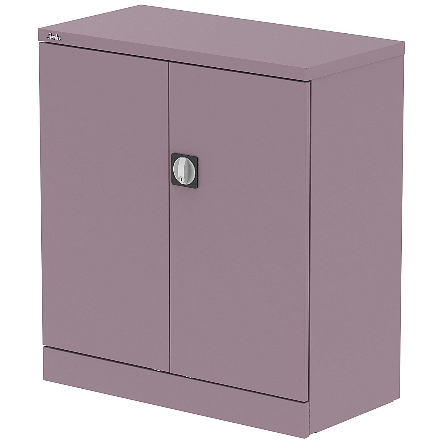 Qube 1020mm 2-Door Stationery Cupboard Pastel Violet With Shelf Easy2Order : QS2103