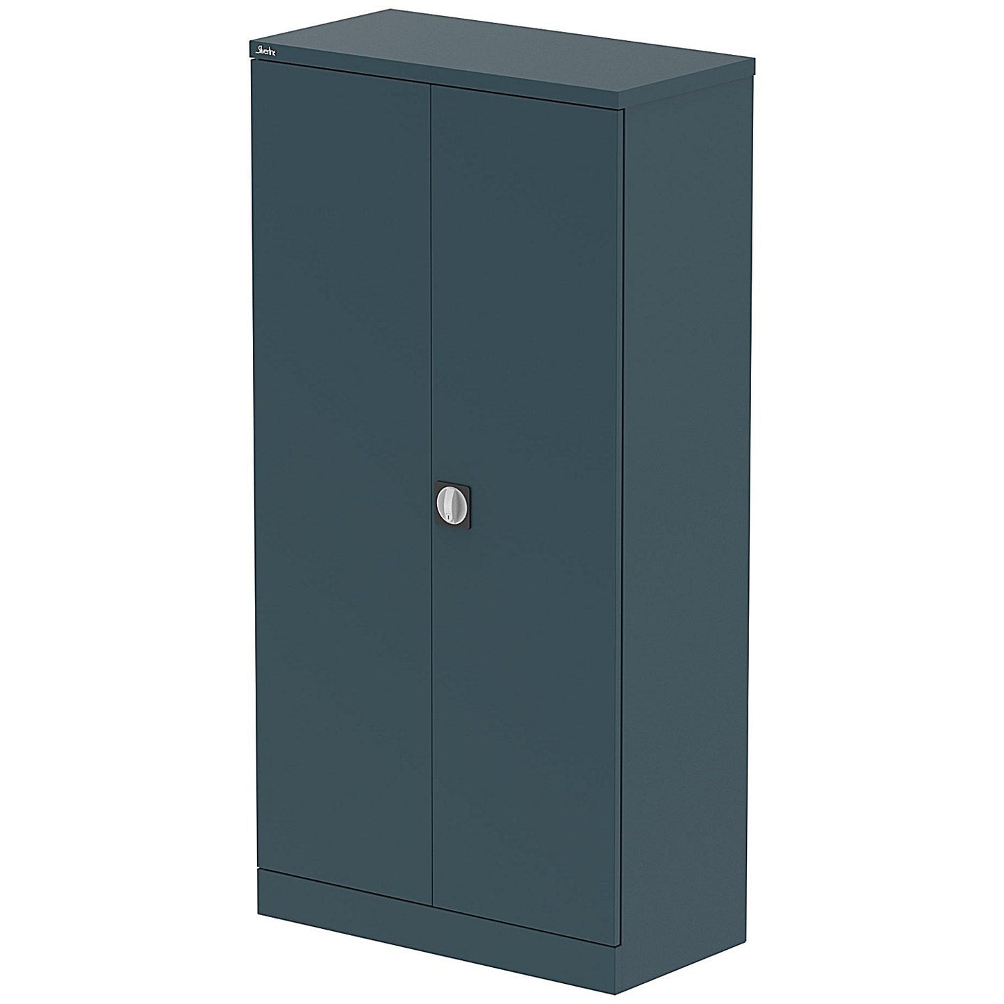 Qube 1830mm 2-Door Stationery Cupboard Ocean Cobalt With Shelves Easy2Order : QS2116