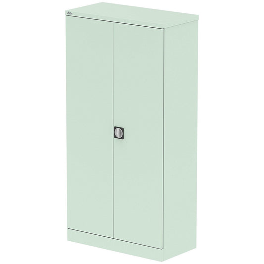 Qube 1830mm 2-Door Stationery Cupboard Peppermint Green With Shelves Easy2Order : QS2117