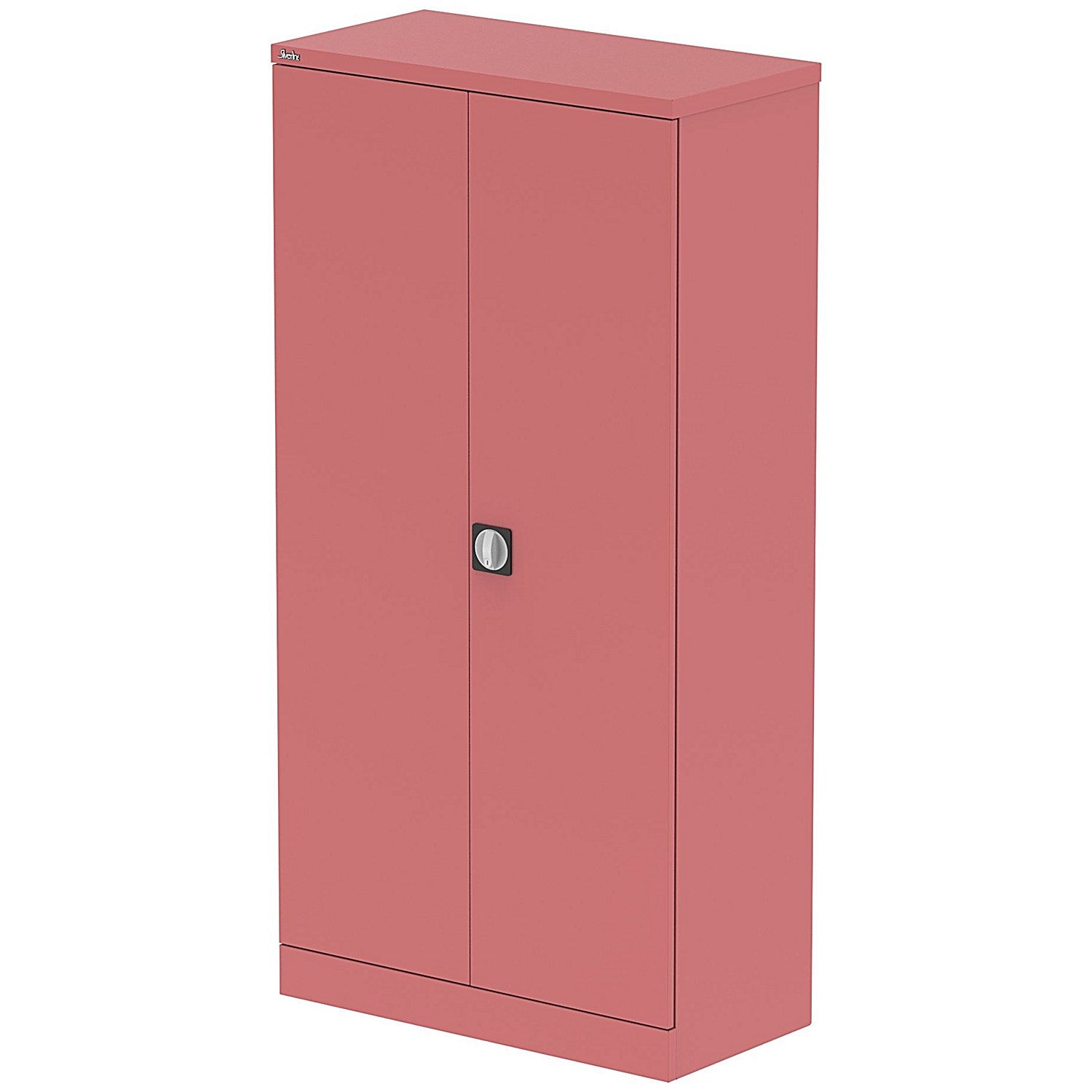 Qube 1830mm 2-Door Stationery Cupboard Antique Pink With Shelves Easy2Order : QS2121
