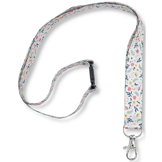 Avery Recycled Floral Pre-Printed Lanyard with 2cm Wide Carabiner (Pack 1) - R4828F-1 Easy2Order : R4828F-1