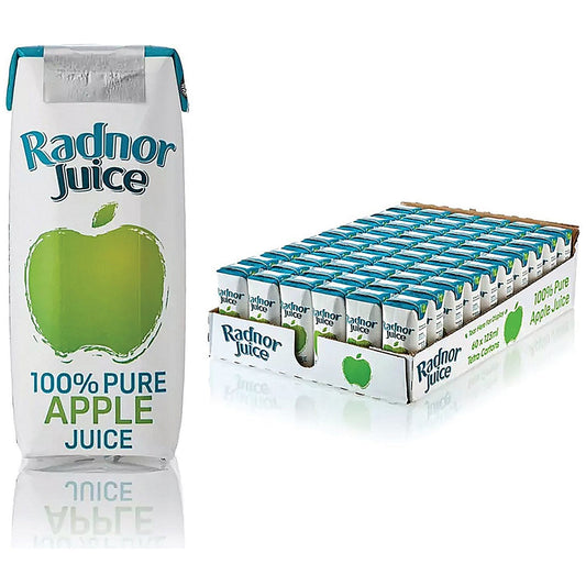 Radnor Juice Pure Apple Juice Tetra Pack, 125ml, Pack of 60