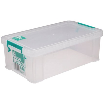 StoreStack Storage Box, 5.8 Litres, Clear