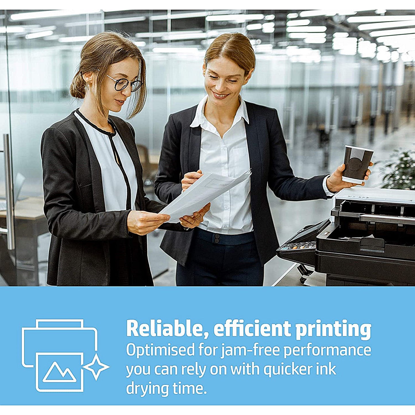 HP A4 Office Paper, White, 80gsm, Continuous Box (2500 Sheets)
