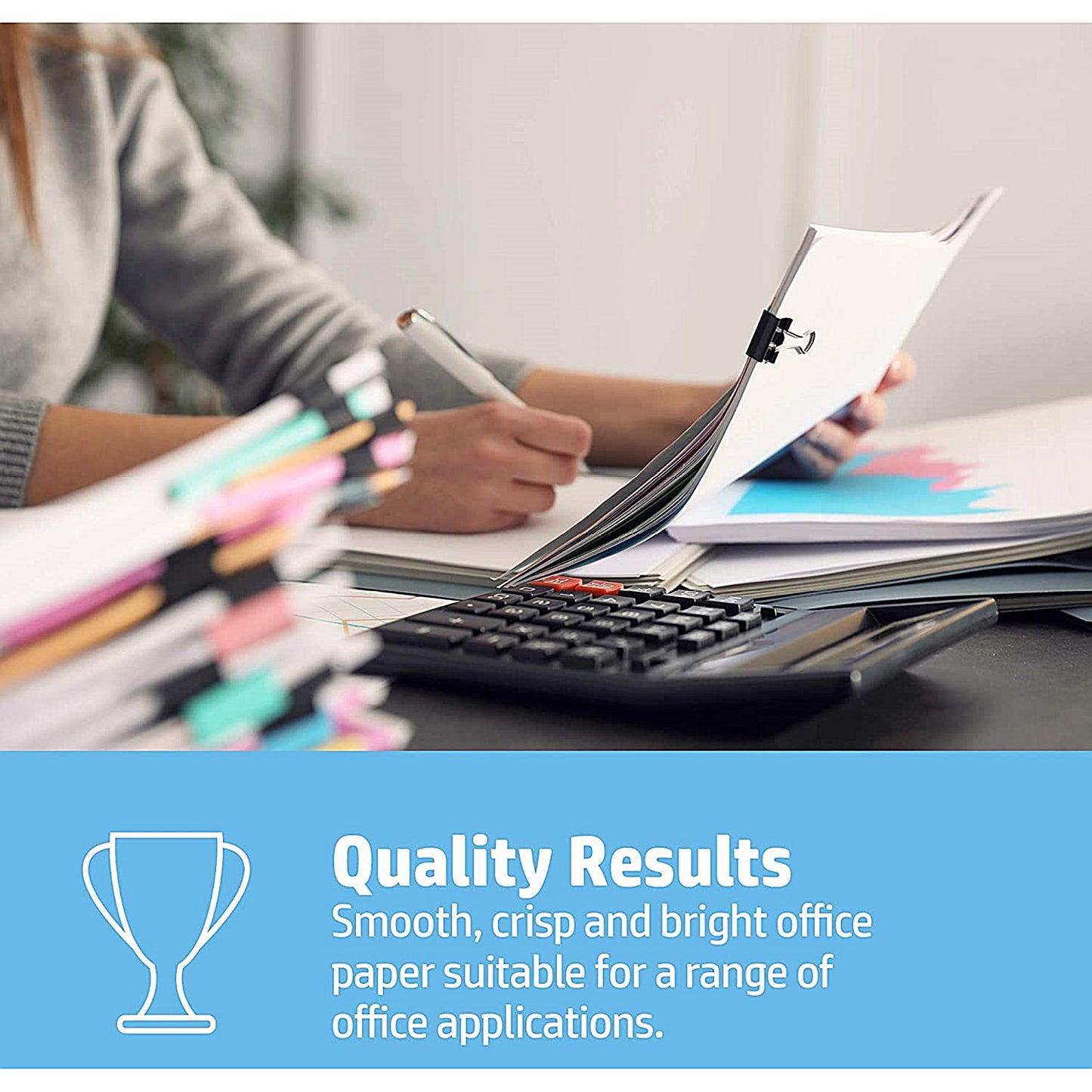 HP A4 Office Paper, White, 80gsm, Continuous Box (2500 Sheets)