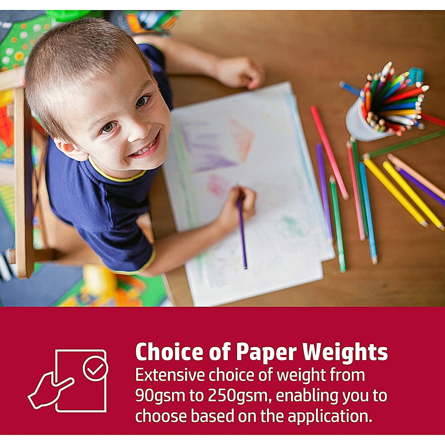 HP A4 Color Choice Paper, White, 100gsm, Ream (500 Sheets)