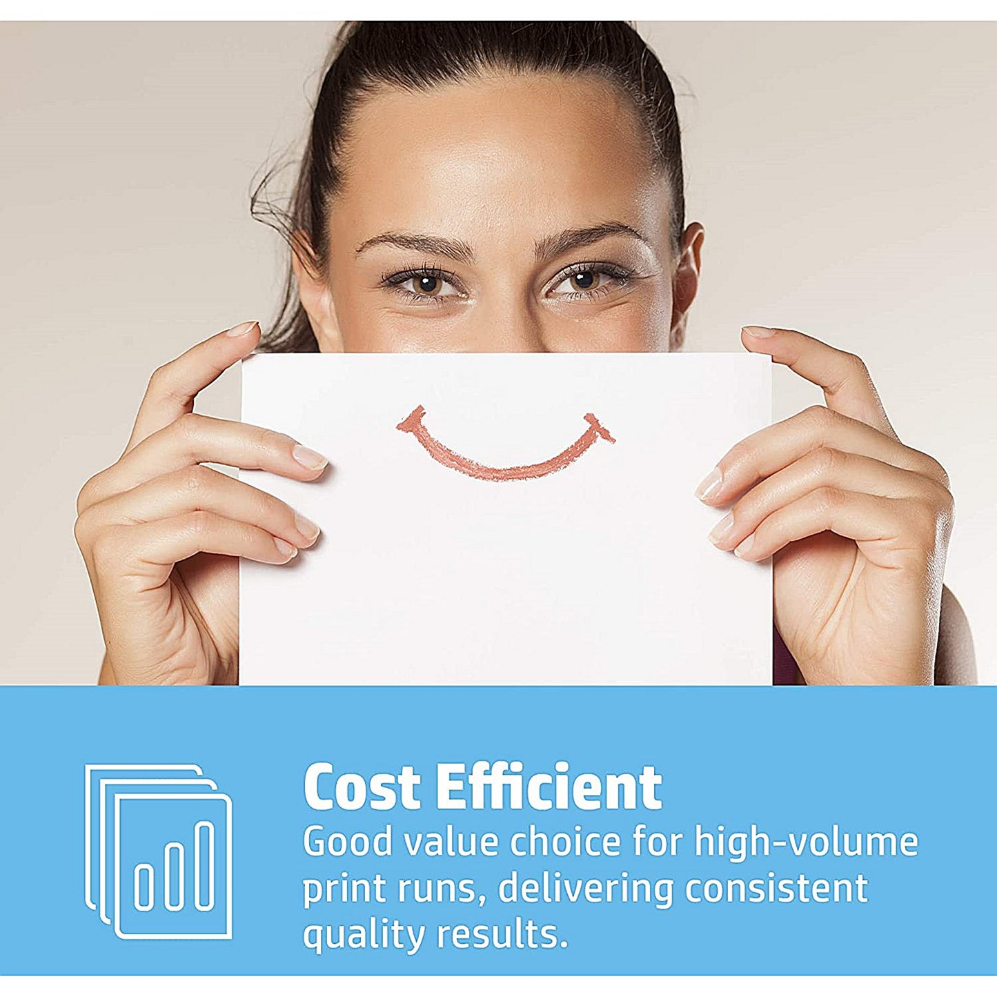 HP A4 Office Paper, White, 80gsm, Box (5 x 500 Sheets)