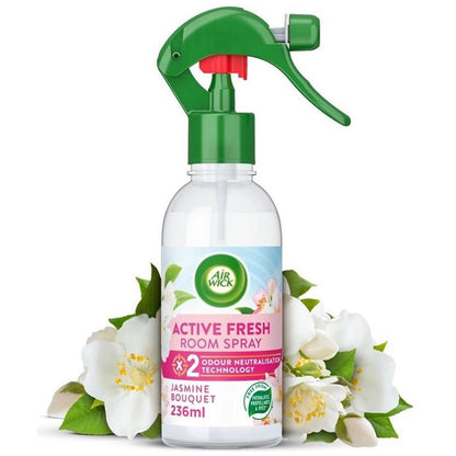 Air Wick Active Fresh Room Spray, Jasmine Bouquet, 237ml