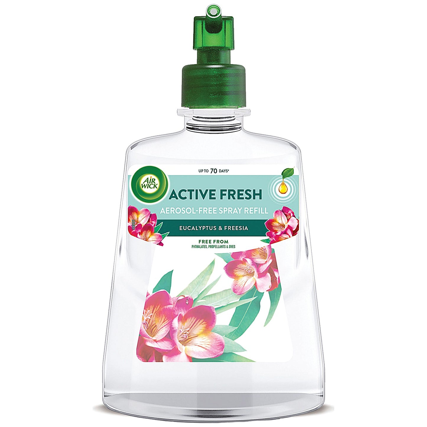 Air Wick Active Fresh Aerosol-Free Spray Refill, Eucalyptus and Freesia, 228ml