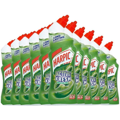 Harpic Active Fresh Toilet Cleaner Gel, Pine, 750ml, Pack of 12