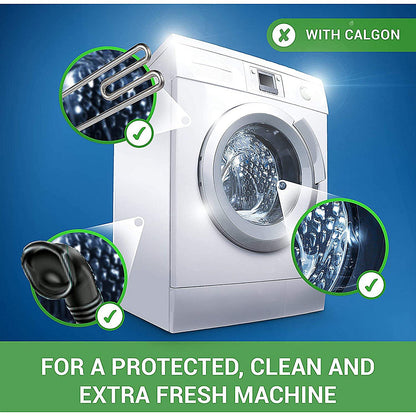 Calgon Powerball 3 in 1 Washing Machine Cleaner Tabs, Pack of 45