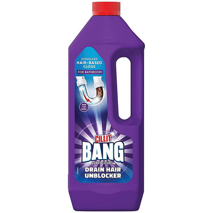 Cillit Bang Power Cleaner Drain Unblocker 1 Litre (Pack of 8)