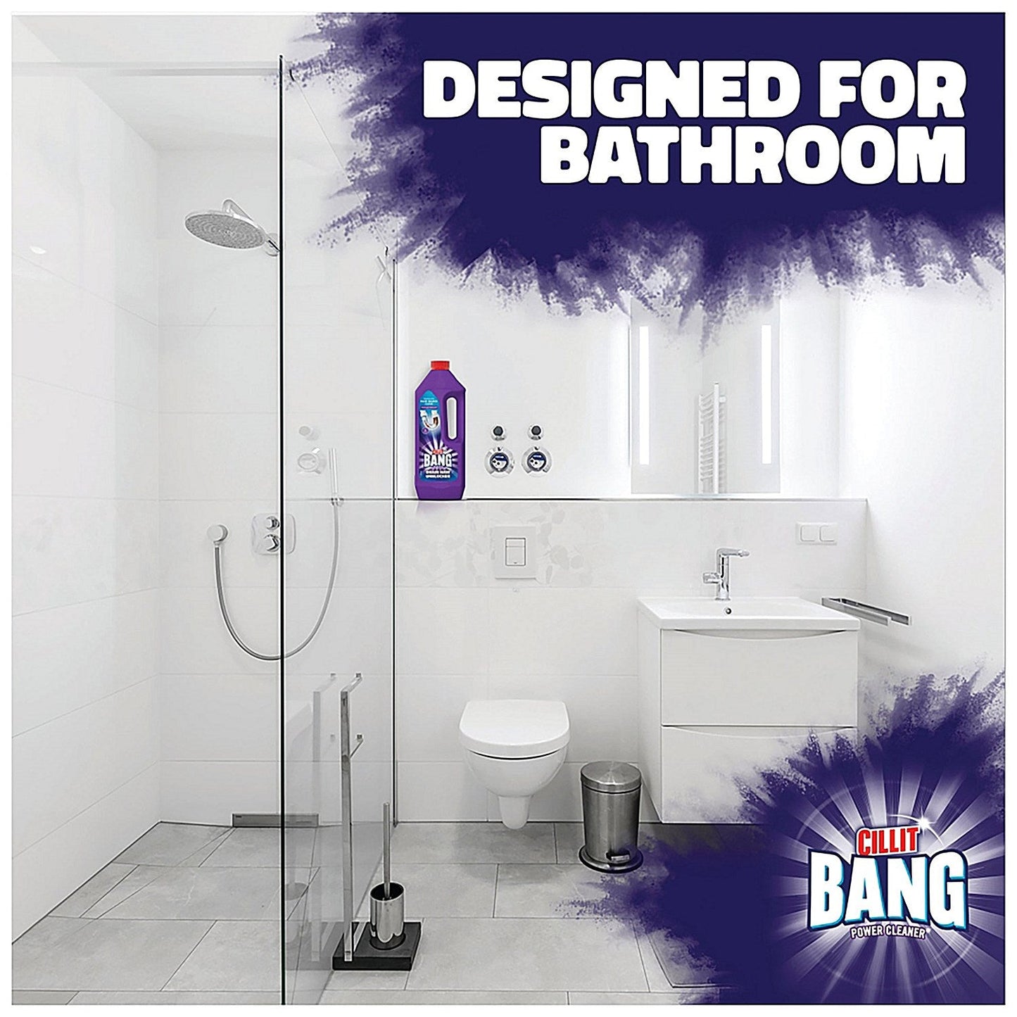 Cillit Bang Power Cleaner Drain Unblocker 1 Litre (Pack of 8)